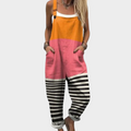 Louise | Elegante Multicolor Patch Jumpsuit