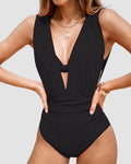 Laura | Trendy Diepe V-Hals Shaping Badpak