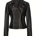 Mabel | Sculpted Zip-Front Moto Jacket