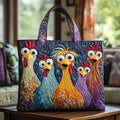 Louise | Multicolor Kippen Kunst Tote Bag