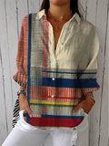 Debra | Klassieke Artistieke Patroon Blouse
