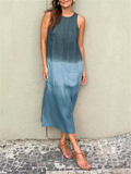 Katie | Mouwloze Zomerjurk met Ronde Hals