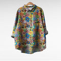 Kristin | Klassieke Bloemen Lange Mouwen Blouse