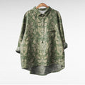 Kristin | Klassieke Bloemen Lange Mouwen Blouse