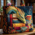Gloria | Kleurrijke Draak Kunst Tote Bag