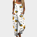 Carmen | Stijlvolle Pocket Bijen Kunst Jumpsuit