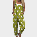 Marie | Comfortabele Dotted Chicken Kunst Jumpsuit