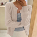 Delphina | Zachte Knop-Voorkant Cardigan