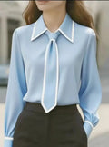 Adelina | Contrast Strik Blouse