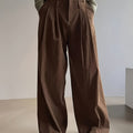 Celine | Geplooide Wijde Pantalon