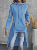 Tabitha | High-Low Trekkoord Hoodie
