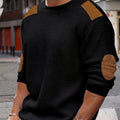 Aaron | Textured Elbow-Patch Pullover
