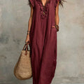 Marisol | Ruffled Bohemian Maxi Jurk