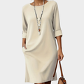 Emily | Comfortabele Ronde Hals Jurk
