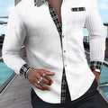 Bradley | Textured Contrast Shirt