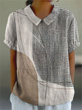 Alexandra | Stijlvol Abstract Dots en Lijnen Shirt