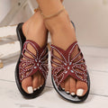 Faye | Sprankelende Vlinder Slide Sandalen