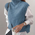Farrah | Hoge Hals Sweater Vest