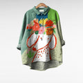 Tonya | Stijlvolle Bloemenkunst Lange Mouwen Blouse