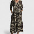 Vanessa | Comfortabele Geometrische Stijl Jurk