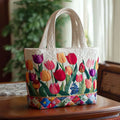 Jessica | Bloemen Roze Kleur Tote Bag