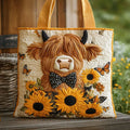 Carolyn | Stijlvolle Bloemen Koe Kunst Tote Bag