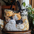 Cathy | Schattige Kat Kunst Tote Bag