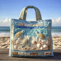 Teresa | Oceaan Schildpad Kunst Tote Bag