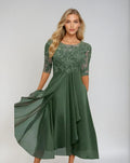 Adelaide | Elegante Kanten Midi Jurk