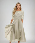 Adelaide | Elegante Kanten Midi Jurk