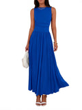 Madilyn | Chic Mouwloze Hoge Taille Jurk