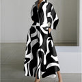 Alora | Elegante Maxi Jurk met Vooroverlap en Kraag