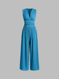 Vivian | Chic Mouwloze Wijde Jumpsuit