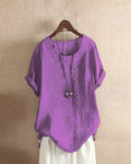 Olivia | Moeiteloze Knopdetail Zomerblouse