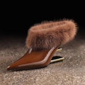 Beverly | Elegante Fuzzy Puntige Hakken