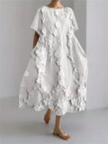 Amanda | Elegante Losse Ronde Hals Jurk