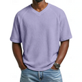 Crosby | V-hals Korte Mouwen Wafelshirt