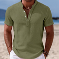Atlas | Zomer Knop-Up Korte Mouwen Shirt