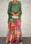 Caroline | Elegante Vloeiende Maxi Jurk