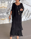 Caroline | Elegante Vloeiende Maxi Jurk