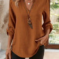Corinne | Verfijnde V-Hals Blouse