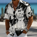 Roland | Artistieke Print Korte Mouwen Shirt