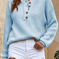 Cecilia | Geribbelde Henley Trui