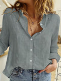 Julianna | Casual Lange Mouw Shirt Top