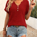 Renata | Relaxed Top met Knopen