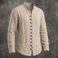 Gregory | Casual Shirt met Bandkraag