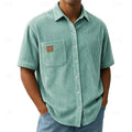 Declan | Getextureerde Korte Mouwen Shirt