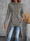 Tabitha | High-Low Trekkoord Hoodie