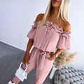 Carmella | Stijlvolle Off Shoulder Taille-Tie Jumpsuit