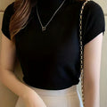 Della | Verfijnde Mock-Neck Top